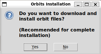 Orbit Files Prompt